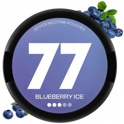 77 Pouches Blueberry 20 mg 20 sáčků – Hledejceny.cz