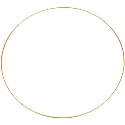 Kovový kruh na lapač snů Ø60 zlatý