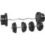 Gorilla Sports Obouruční činkový set, plastové závaží, 70 kg – Zboží Mobilmania