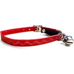 Bafpet Kočičí obojky zdobené stříbrnou vlnkou 10 mm x 32 cm – Zboží Dáma