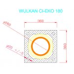 Wulkan Komínová sestava CI-eko 180 90° 5 m – Zboží Dáma