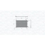 Kondenzátor klimatizace MAGNETI MARELLI 350203105500