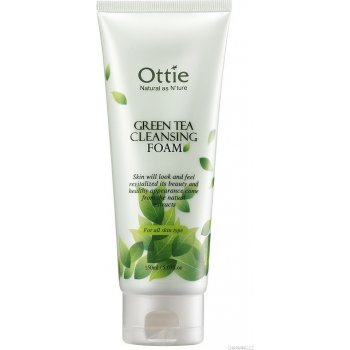 Ottie Korea Green Tea čistící pleťová pěna se zeleným čajem pro smíšenou a mastnou pleť 150 ml