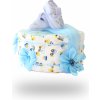Plenkovky plenkový dort pro chlapce jednopatrový světle modrý