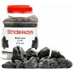 Strideways Černý lávový kámen 5-15 cm 2,5 kg – Zboží Mobilmania