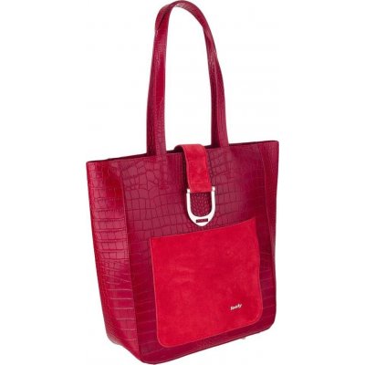 Rovicky červená shopper BAG hadí VZOR TWR-105 RED