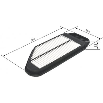 Vzduchový filtr BOSCH F 026 400 349 (F026400349) – Hledejceny.cz