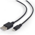 Gembird CC-USB2-AMLM-1M USB 2.0 Lightning, 1m, černý – Zboží Živě