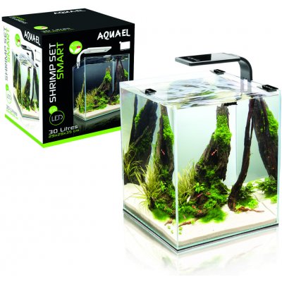 Aquael Shrimp Set Smart 10 bílý 20 x 20 x 25 cm – Sleviste.cz