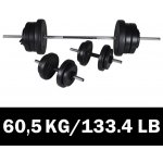 VidaXL Sada činek barbell a dumbbell, 30 kg – Zboží Mobilmania
