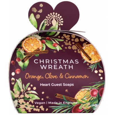 English Soap Company Christmas Wreath Sada tuhých mýdel 3 x 20 g – Zboží Dáma
