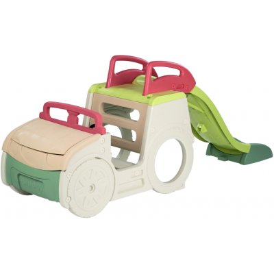 Smoby Prolézačka Auto s pískovištěm a se skluzavkou 150 cm – Sleviste.cz
