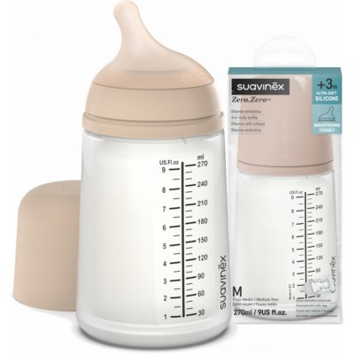 Suavinex antikoliková lahvička Zero M bílá 270ml – Zboží Dáma