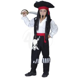 Dětský karnevalový kostým pirát a s kloboukem