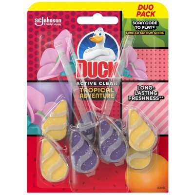 Duck WC závěs Active Clean Tropical Adventure, 2 x 38,6 g