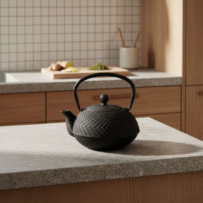 Aromeio Litinová čajová konvice s filtrem KAMIN 900 ml černá – Sleviste.cz