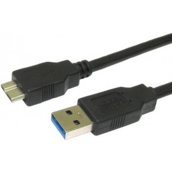 AQ xaqcc66005 USB 3.0 M - micro USB 3.0 M, 0,5m, černý