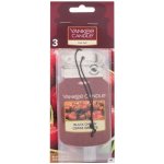 Yankee Candle Black Cherry papírová visačka 3 ks | Zboží Auto