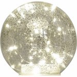 EMOS LED vánoční skleněná koule zlatá 15 cm 3x AA vnitřní teplá bílá časovač – Sleviste.cz