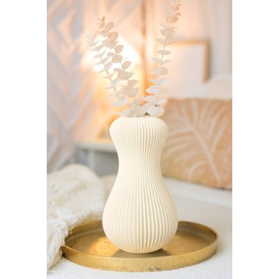 Fiedler Design VÁZA ZUCCA - Jednobarevná, bílá, velikost M – Hledejceny.cz