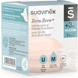 Suavinex antikoliková savička Zero 2kusy růžová