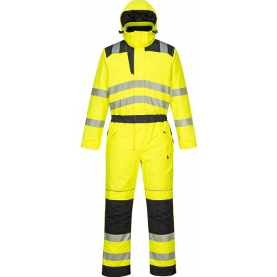 Portwest HI-VIS PW352 Zimní voděodolná kombinéza reflexní HV žlutá/černá – Zboží Mobilmania