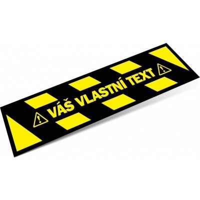 Traiva Podlahová páska VÁŠ VLASTNÍ TEXT 600 mm x 150 mm 25538 – Sleviste.cz