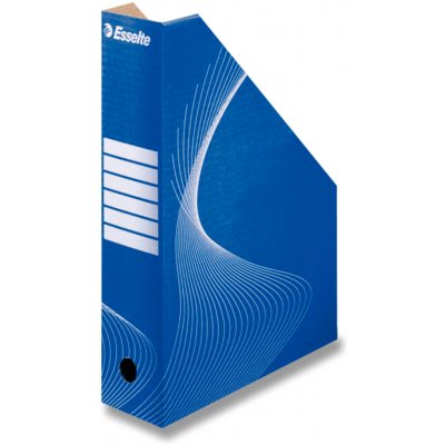 Esselte - kartonový stojan na katalogy - modrý A4 – Sleviste.cz