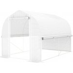 Outsunny se 4 okny a dveřmi 3 x 2 x 2 m bílý – Zboží Mobilmania