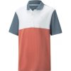 Dětské tričko Puma dětské golfové triko Cloudspun Colourblock modrá Oranžová