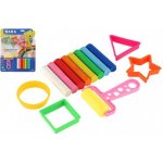 NARA Teddies Modelína/Plastelína 100g 8ks s vykrajovátky 4ks s válečkem na kartě 23x28x2cm – Zboží Mobilmania
