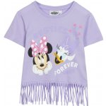 Cerdá tričko dívčí s třásněmi Minnie fialová – Sleviste.cz
