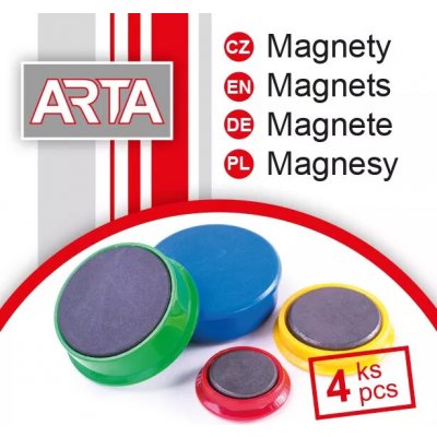 Arta Magnety průměr 40mm červené 4ks – Hledejceny.cz