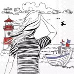 IHR Ideal Home Range Ubrousek 33x33cm Pohled na maják – Zbozi.Blesk.cz