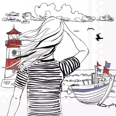 IHR Ideal Home Range Ubrousek 33x33cm Pohled na maják – Zbozi.Blesk.cz