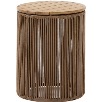 Kave Home Dandara 40 cm Béžový zahradní stolek – Hledejceny.cz