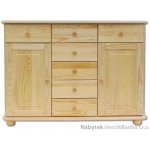 Drewmax prádelník z masivního dřeva borovice KD153 pacyg – Zboží Dáma