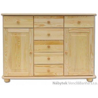 Drewmax prádelník z masivního dřeva borovice KD153 pacyg – Zboží Dáma