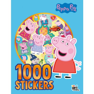 1000 samolepek v sešitu Prasátko Peppa – Zboží Dáma