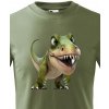 Dětské tričko dětské triko Tyrannosaurus-rex, Military 69