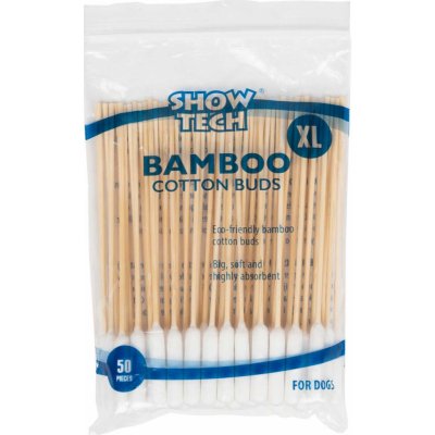 SHOW TECH Vatové tyčinky Bamboo Cotton Buds 50 ks vel. XL – Zboží Dáma