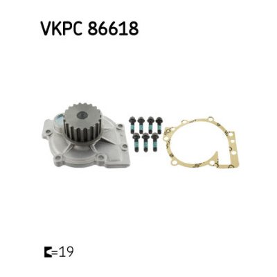 SKF vodní čerpadlo, chlazení motoru VKPC 86618 – Zboží Mobilmania