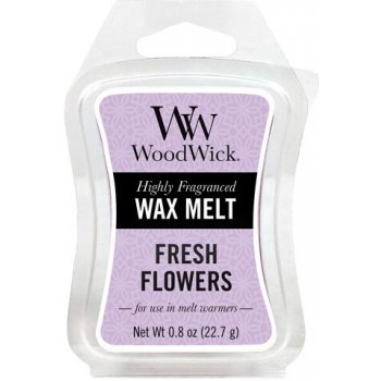 WoodWick vonný vosk do aromalampy Fresh Flowers Čerstvé květiny Čisté prádlo 22,7 g