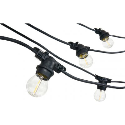 Kobi Venkovní dekorační řetěz 10 m + LED retro žárovky 7W 20 x E27, IP44 – Hledejceny.cz