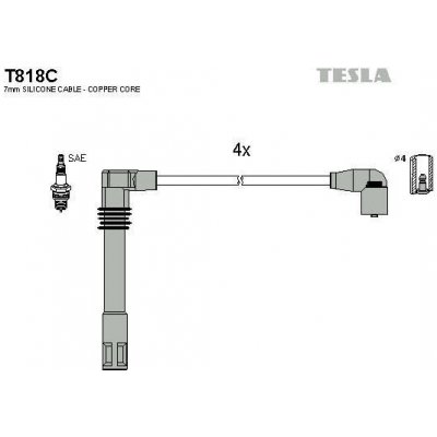 TESLA Zapalovací kabely original TE T818C – Hledejceny.cz