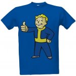 Tričko s potiskem Fallout Pip Boy pánské královská modrá – Sleviste.cz