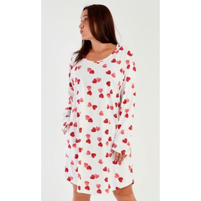 Vienetta Dámské domácí šaty s dlouhým rukávem Secret Srdce – Sleviste.cz