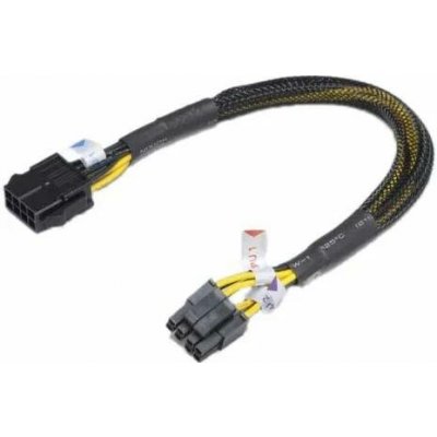 AKASA kabel prodloužení napájení ATX12V 8pin 30cm AK-CB8-8-EXT – Zboží Živě