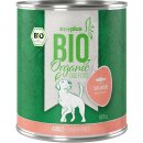 zooplus 24 x Bio bio losos s bio špenátem bez obilovin 0,8 kg