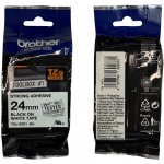 Brother TZE-S251, černý tisk bílý podklad, 8m, 24mm – Sleviste.cz